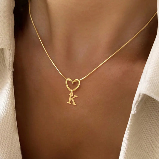 Collar Inicial Chapado Oro